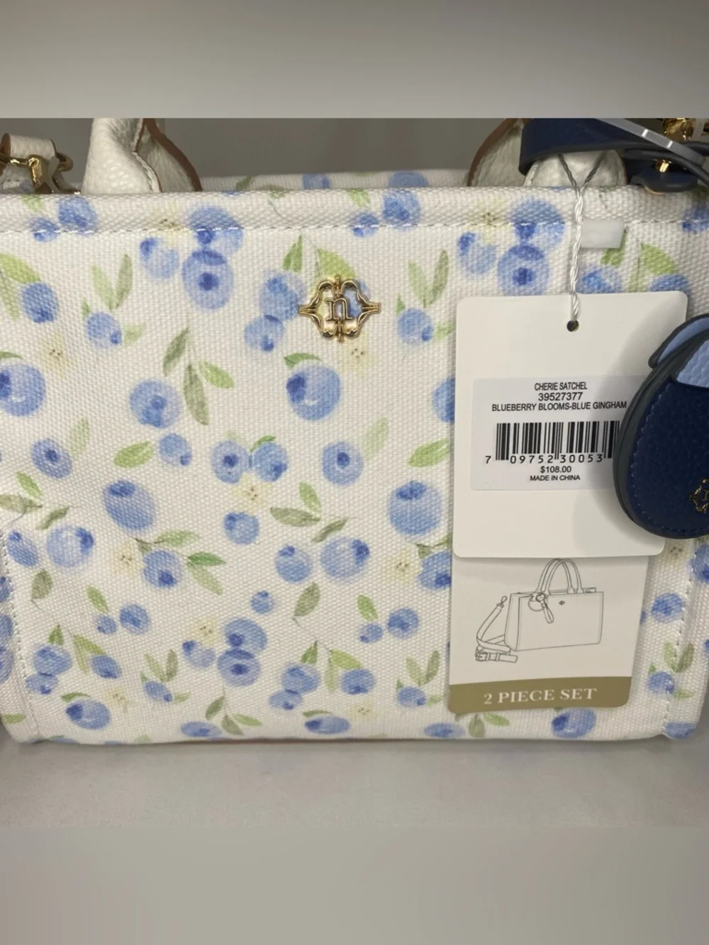 Nanette Lepore Mini Blueberry Blooms Satchel
